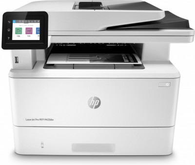Лазерное МФУ W1A31A#B09 HP LaserJet Pro MFP M428dw p/c/s,  A4, 38 ppm, 512Mb, Duplex, 2 trays 100+250,ADF 50, USB 2.0/GigEth/Dual-band WiFi with Bluetooth Low Energy